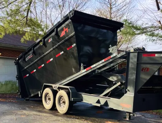 Dumpster And Trailer